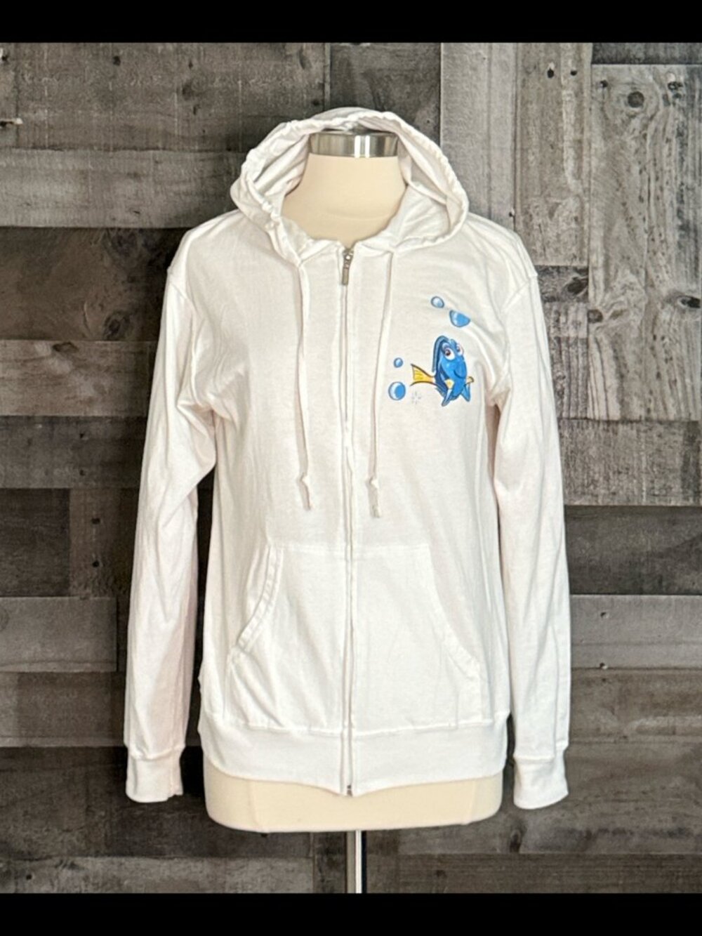Disney Parks Finding Nemo zip up hoodie medium Dory preppy feminine lightweight